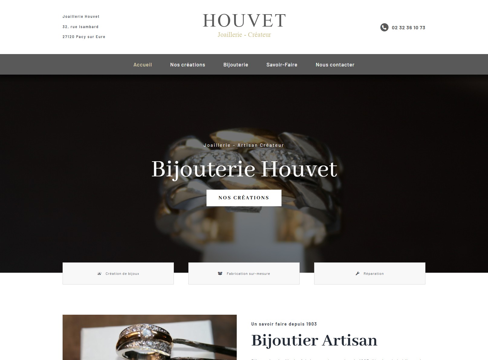 Réalisation de site vitrine